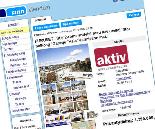 LA UT P� FINN: Men ingen fant fram til de to visningene paret hadde p� leiligheten i Nedre Haugen Borettslag. Faksimile: FINN.NO