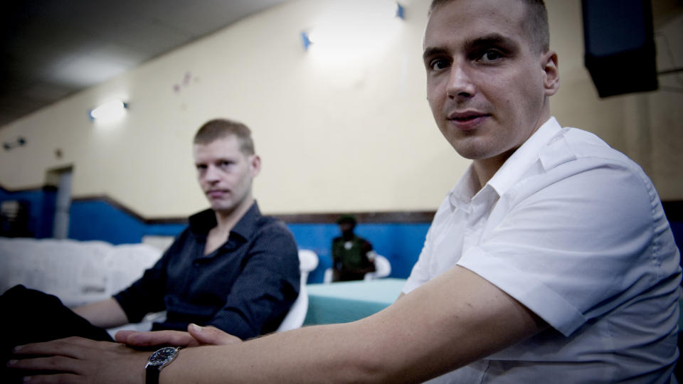 HOLDES �YE MED: Myndighetene i Kinshasa holder godt �ye med tilstanden til Joshua French og Tjostolv Moland i Kisangani. Foto: �istein Norum Monsen