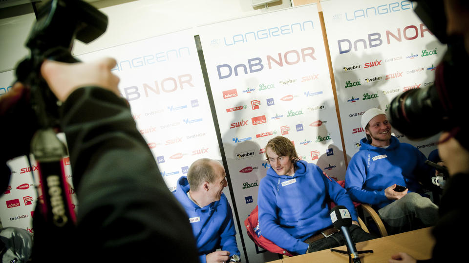 GIR BLAFFEN SELV: Men langrennsledelsen f�ler det er n�dvendig � skjerme Petter Northug. Og s�rget for � stanse sp�rsm�l som ikke falt i smak.  Foto: Thomas Rasmus Skaug / Dagbladet