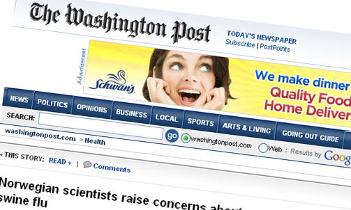 FAKSIMILE: Washington Post i ettermiddag.