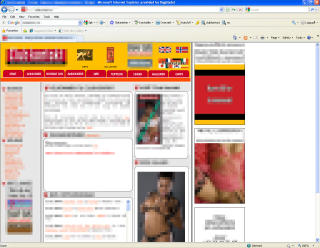 SEXSALG: Den tiltalte skal ogs� ha lagt ut bildeannonser med kvinnene p� et nettsted for sexsalg. Foto: Faksimile