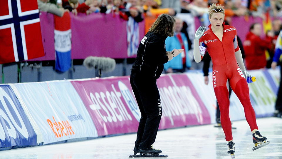 H�PET OG HANS MENTOR: H�vard B�kko er et av Norges fremste medaljeh�p i OL. Derfor f�r han bruke Peter Mueller som personlig trener, selv om han er sparket fra landslaget. 
Foto: Thomas Rasmus Skaug / Dagbladet
