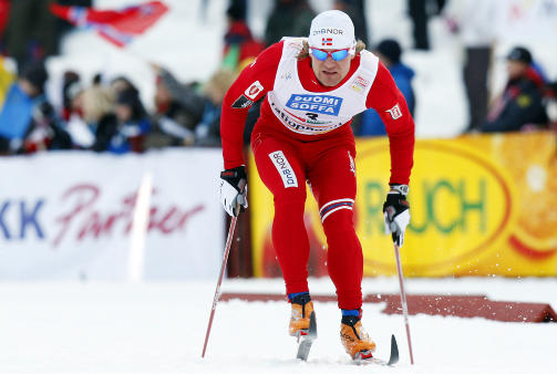 S�RGET FOR DOBBELTSEIER: �ystein �P�lsa� Pettersen s�rget for at det ble dobbelt norsk i sprint�pningen i Kuusamo.Foto: Heiko Junge / Scanpix