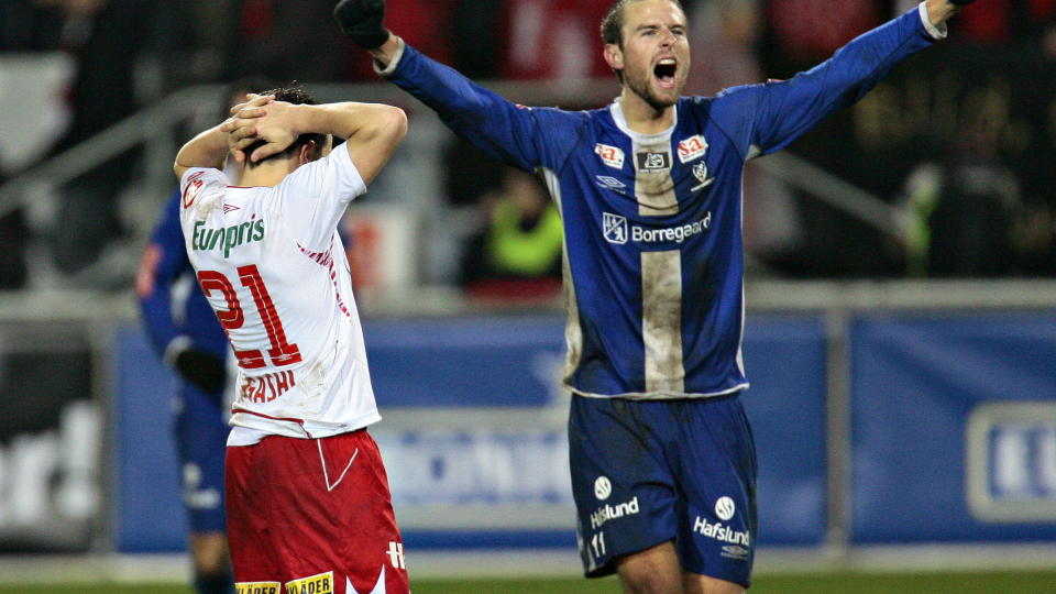 FORTSETTER I SARPSBORG: �yvind Ho�s blir i 1. divisjon med Sarpsborg til tross for tilbud fra tre-fire tippeligaklubber og en engelsk klubb. 
Foto: ARNT E. FOLVIK