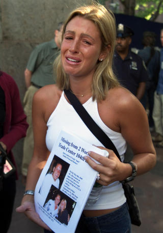 MISTET FORLOVEDEN: Rachel Uchitel var en av mange som mistet sin kj�re under 11. september. Hun har v�rt gift en gang til etter at hun mistet James Andrew O'Grady, men ekteskapet tok slutt. Foto: SCANPIX