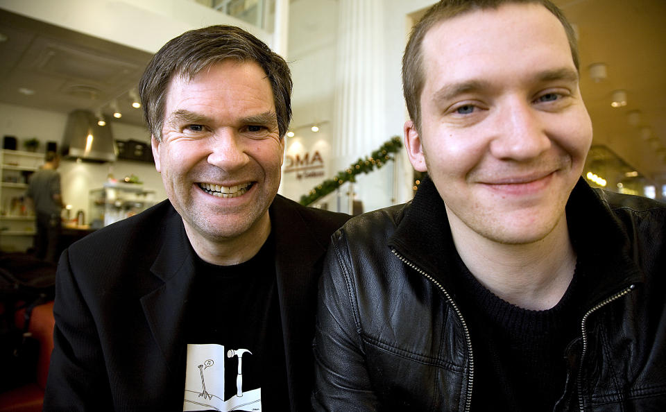 JOKER: <b>Jon Morten Melhus</b> (t.v.) og Kristian Pedersen, sønnen til Ragnar « - 960x
