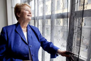 P� PLASS Tidligere statsminister, n� FNs klimautsending, Gro Harlem Brundtland deltar. Foto: Espen R�st / Dagbladet