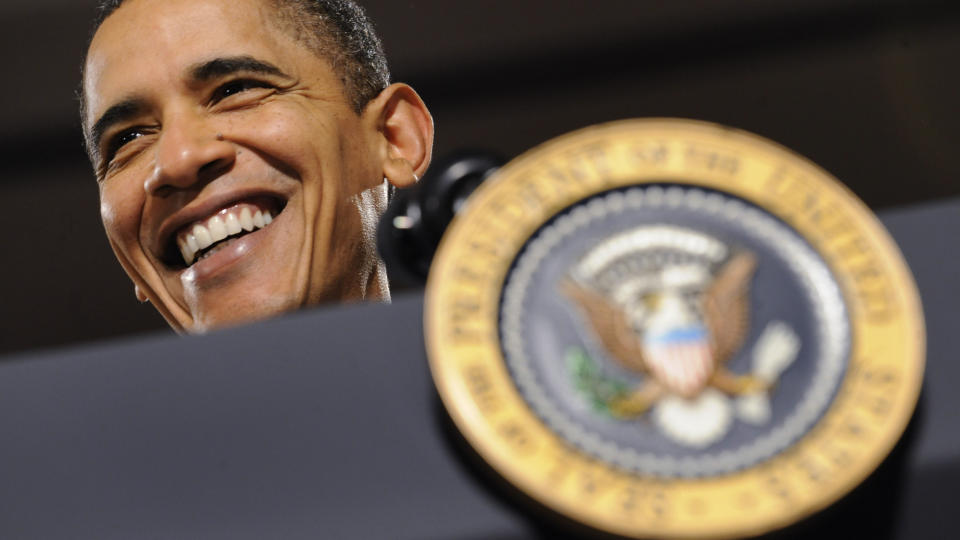 DELTAR P� FINALEN: Obama deltar p� klimatoppm�tet i K�benhavn etter Nobel-festen i Oslo - isteden for f�r, som tidligere planlagt. Foto: AP Photo/Susan Walsh/Scanpix