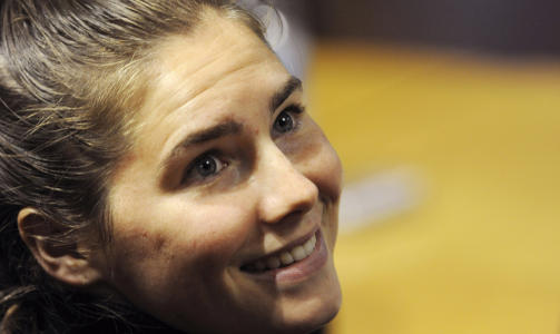 USKYLDIG STUDENT? Amanda Knox er presentert som et offer for rettsvesenet i Italia i amerikansk presse. Foto:  
REUTERS/Alessandro Bianchi/Scanpix