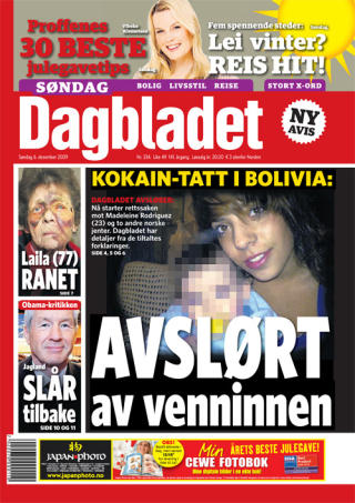 KOKAINLIGA: Harde nyheter p� forsida av Dagbladet i dag...