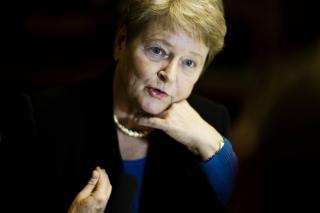 KREVER HANDLING Gro Harlem Brundtland ber USA om � handle. Foto: Hanne Hvattum