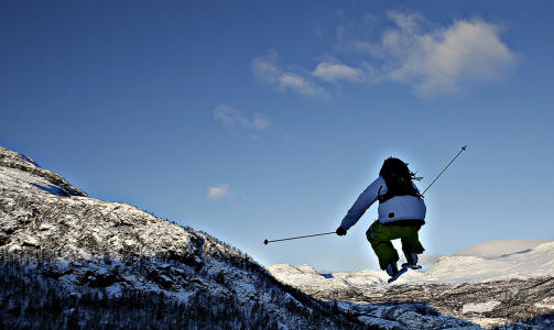 LUFTIG: I bakkene i Hemsedal er det alltid aktivitet.   FOTO: Ole C. H. Thomassen