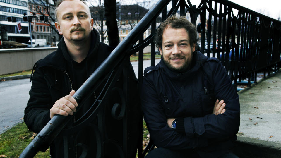 DEBUTANTER: Magne Pettersen (t.v.) har ti �r med kortfilmproduksjon bak seg. N� f�r han utfolde seg med Joachim F�rsunds �Jeg kunne g�tt hjem i blinde�.
Foto: Steinar Buholm / Dagbladet.