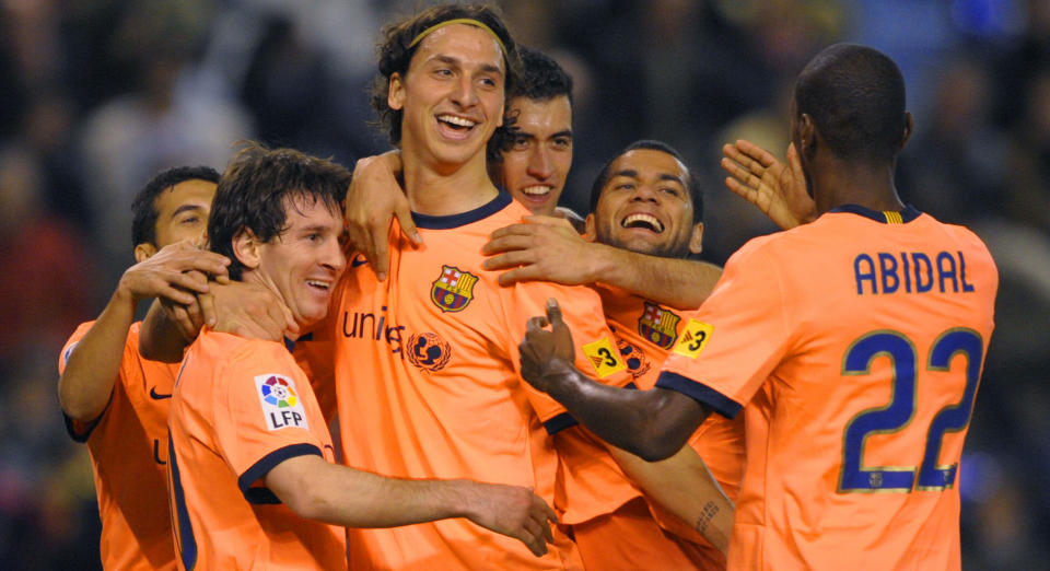 TROR P� AVANSEMENT: Barcelona-spillerne f�r det kaldt i Kiev i kveld, men kan selv sikre avansementet i Champions League. Foto: Miguel Riopa/Scanpix