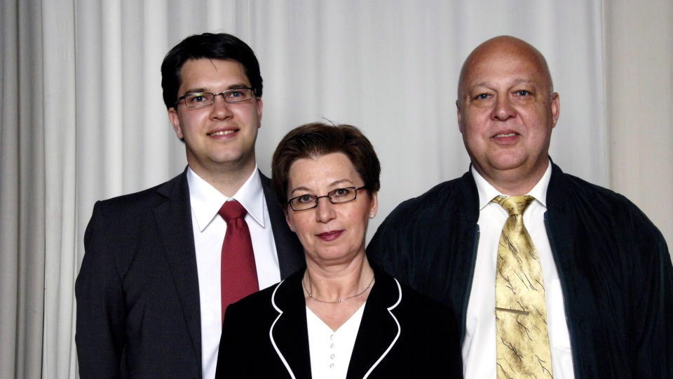 PARTILEDELSEN: Sverigedemokraterna, her med partiledelsen med leder Jimmie �kesson, nestleder Jonas �kerlund og andre nestleder Anna Hagwall.