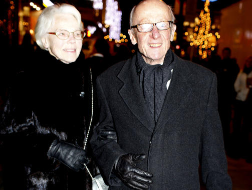 K�re Willoch og hans kone Anne Marie. Foto: Sara Johannessen / Scanpix
