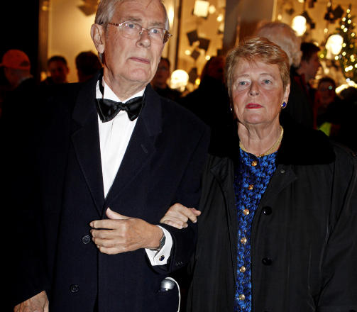 Gro Harlem Brundtland og hennes mann, Arne Olav.
Foto: Sara Johannessen / Scanpix