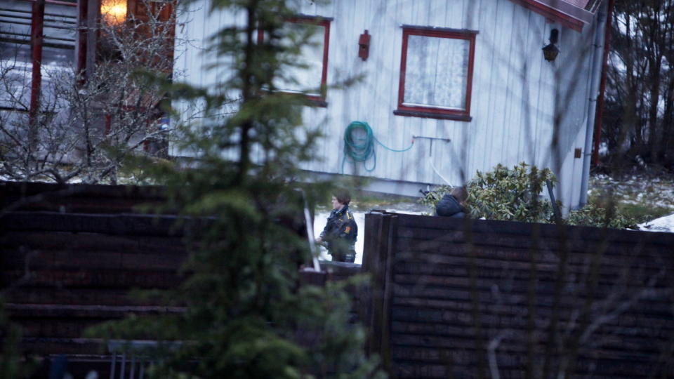  DREPT:  En drapstruet familiefar (49) skj�t og drepte en 37-�ring som kom p� u�nsket bes�k.  Familiefaren hadde tidligere samme dag blitt drapstruet og ringte politiet for � f� beskyttelse. Foto: Siv Johanne Seglem / Dagbladet