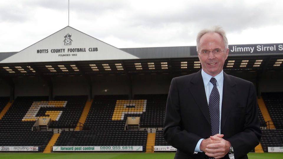I NOTTINGHAM: Sven-G�ran Eriksson trives i jobben i Notts County, som han har beskrevet som sin t�ffeste utfordring i trenerkarrieren. Foto: Simon Dawson/Scanpix