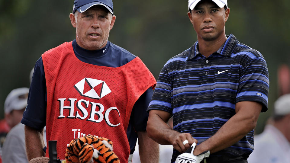 HAR FULGT TIGER SIDEN 1999: Caddie Steve Williams sier at han er like overrasket som mange andre over Tiger Woods innr�mmelser. Foto: AFP/PHILIPPE LOPEZ