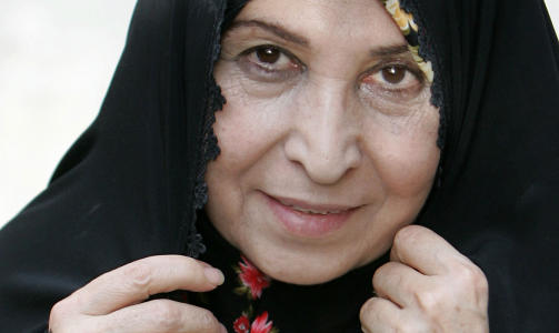 P� TOP FEM-LISTA: Zahra Rahnavard.AFP PHOTO/ATTA KENARE