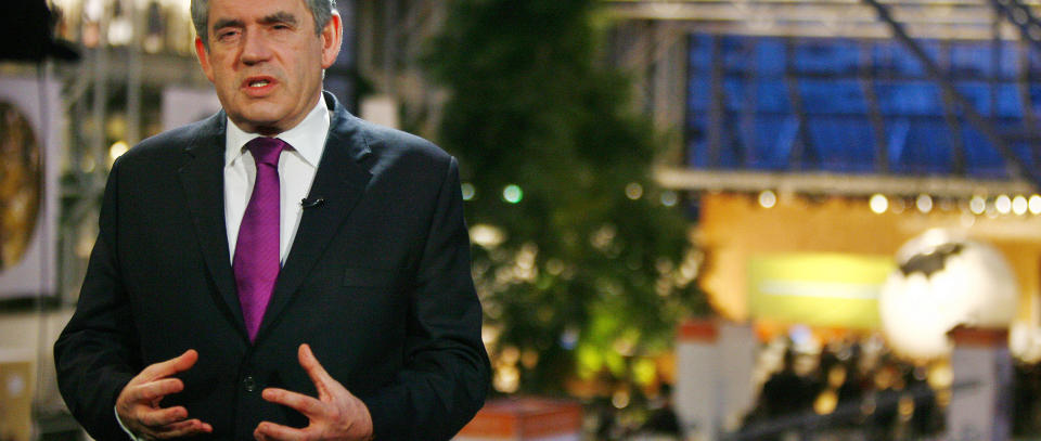 LEIDE ET PASSASJERFLY: Den britiske statsministeren Gordon Brown skal oppholde seg i K�benhavn i fire dager. Browns transportmiddel fra og til klimabyen er en en innleid Airbus-maskin med plass til 185 personer. Foto: REUTERS/SCANPIX