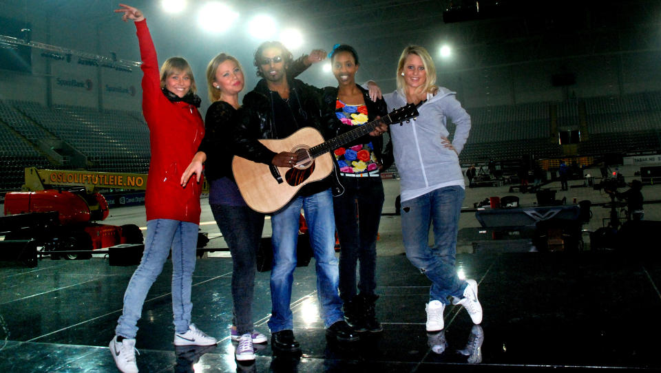 KLART FOR FINALE:  Jentebandet Shackles m�ter tr�nderrockeren Chand Torsvik i �X Factor�-finalen i morgen kveld. Foto: Linn Kongsli Lundervold