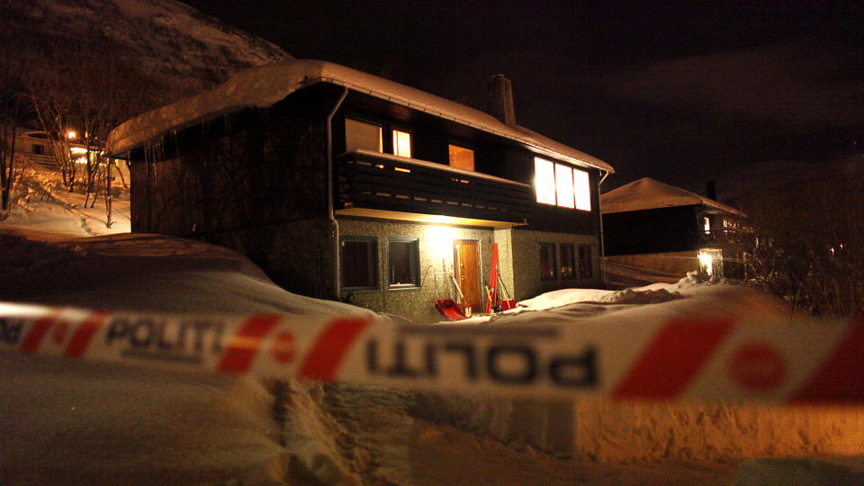  �STEDET:  Her ble tre personer funnet drept i mars. I dag ble den 39 �r gamle leieboeren d�mt i ankesaken. Foto: Bj�rn Langsem
