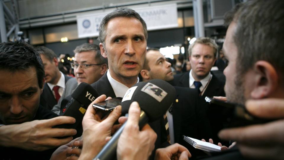 FORHANDLER SAMMEN MED OBAMA: Jens Stoltenberg har i formiddag v�rt i forhandlinger sammen med et tyvetalls andre verdensledere. Foto: TORBJ�RN GR�NNING