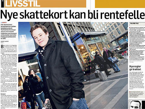 DAGENS N�RINGSLIV I DAG: V�r kommentator mener avisa gir feil r�d. Faksimile: Dagens N�ringsliv