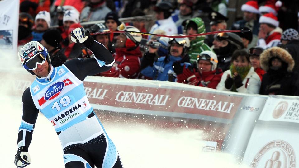 VANT MED 12/100: Aksel Lund Svindal fikk full klaff i Italia dag.Foto: SCANPIX/EPA/ETTORE FERRARI