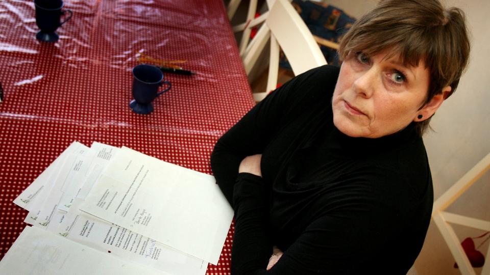 SJOKKERT: Da Bente Rogne leste om legetabben som kan koste den kreftrammede Matias Wilberg livet, ble hun kraftig oppr�rt. - I 2005 mistet hun ektemannen p� grunn av e  tilsvarende tabbe. Foto: Kay Stenshjemmet, Romerikes Blad