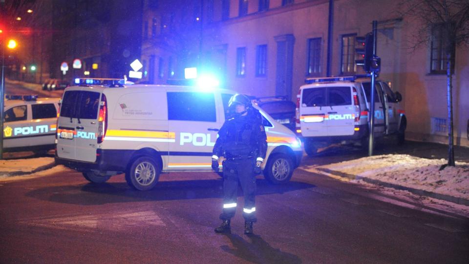 SKUTT VED GR�NLAND: En person ble skutt i en kjeller ved Gr�nland s�ndag ettermiddag. Foto: Thomas Rasmus Skaug