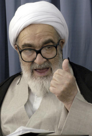BEGRAVES MANDAG: Storayatolla Hossein Ali Montazeri er d�d, 87 �r gammel. Montazeri var en ledende opposisjonell geistlig i Iran. Foto: REUTERS / Raheb Homavandi / SCANPIX