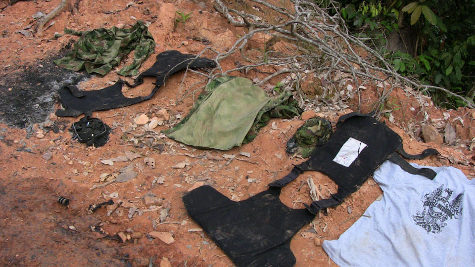 KIDNAPPET: Dette var alt som l� igjen etter at guvern�r Cuellar ble kidnappet p� mandag. Foto: AFP/Scanpix