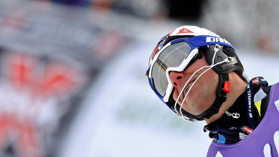 SL�TT GRUNDIG: Aksel Lund Svindal ble sl�tt med over seks minutter p� trening. Vanskelige forhold m� ta litt av skylden for resultatet. Foto: Max Rossi / REUTERS.