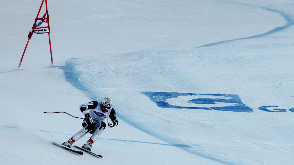VANT I VAL GARDENA: Aksel Lund Svindal har v�rt plaget av sykdom og lyktes ikke i Bormio i dag. Her suser han ned til seier i Super-G i Val Gardena f�r jul. Foto: AFP/VINCENZO PINTO