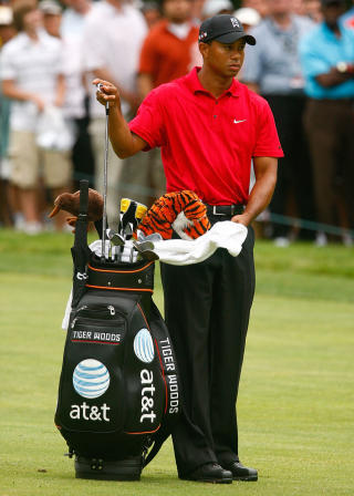 MISTER NY SPONSOR: Teleselskapet AT&T har avsluttet sitt samarbeid med golfstjernen Tiger Woods.Foto:  Scott Halleran/Getty Images/AFP