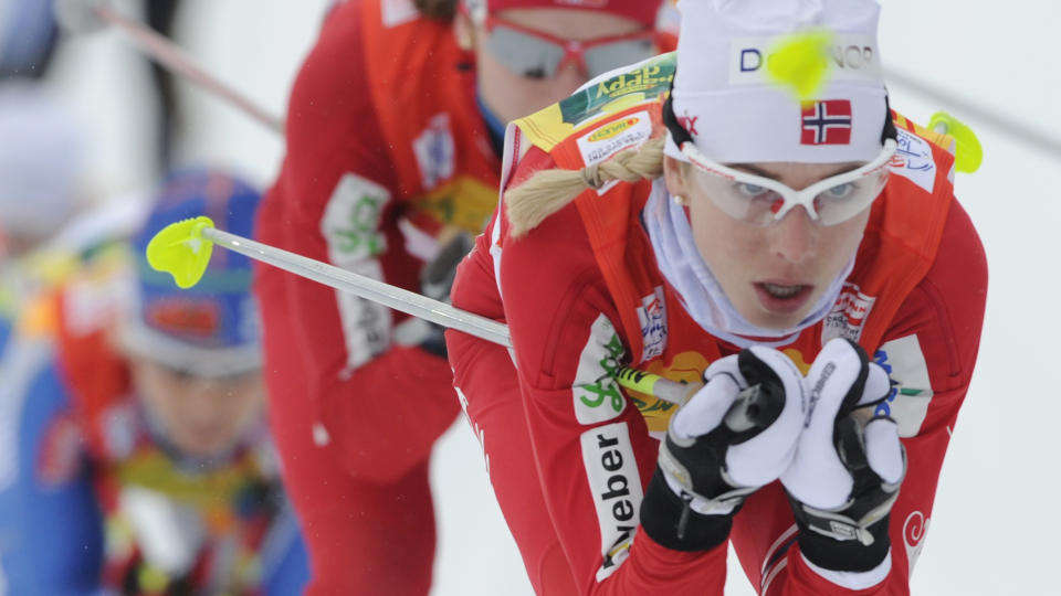 BESTE NORSKE: Kristin St�rmer Steira ble beste norske kvinne p� 5 kilometer klassisk. Finnmarksl�peren kom inn p� fjerdeplass. Foto: Jens Meyer / AP.