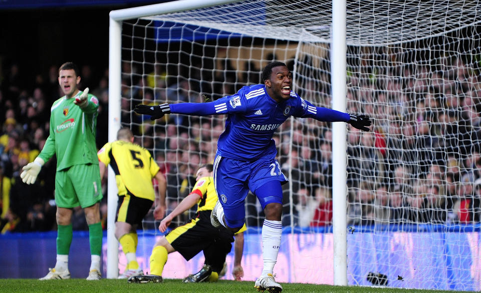 TOM�LSSCORER: Daniel Sturridge var i fyr og flamme mot Watford da han scoret to m�l i Chelseas overbevisende 5-0 seier.Foto: SCANPIX/REUTERS/Dylan Martinez