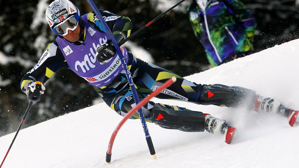 HVILER SEG KLAR TIL HARDKJ�R: Aksel Lund Svindal st�r over slal�mrennet i Kroatia p� onsdag. Foto: Max Rossi, Reuters/Scanpix