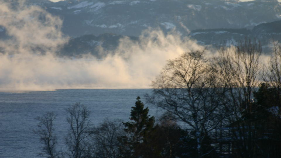 KULDA KAN GI STR�MREKORD I DAG:  Kuldebilde fra Hundhamaren i Malvik kommune S�r Tr�ndelag . 
Foto: Elisabeth Nordt�mme