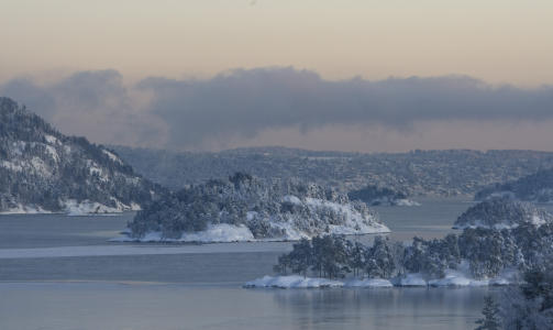 KONG VINTER KOMMER: Sprengkulda blir verst nord for Mj�sa, men ogs� her i Oslofjorden blir det kaldt, ned mot 20 grader p� fredag. Foto: Terje Bendiksby / Scanpix