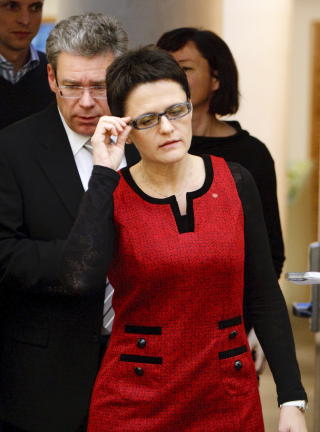 I HARDT V�R: Fiskeriminister Lisbeth Berg-Hansen. Foto: Cornelius Poppe / SCANPIX