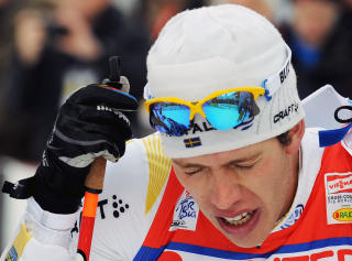 SL�TT: Svenske Marcus Hellner tok tredjeplassen i Italia. Foto: Alberto Pizzoli / AFP.