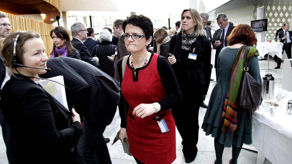 - GJELDER BARE ET LITE DATTERSELSKAP: Sier fiskeriminister Berg-Hansen. Datterselskapets gebyr p� �n million kroner er fryst, mens departementet utreder om det er grunnlovsstridig. Foto: Jacques Hvistendahl.