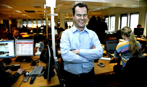 Forn�yd: Dagbladets nyhetsredakt�r Morten �verbye. Foto: Steinar Buholm