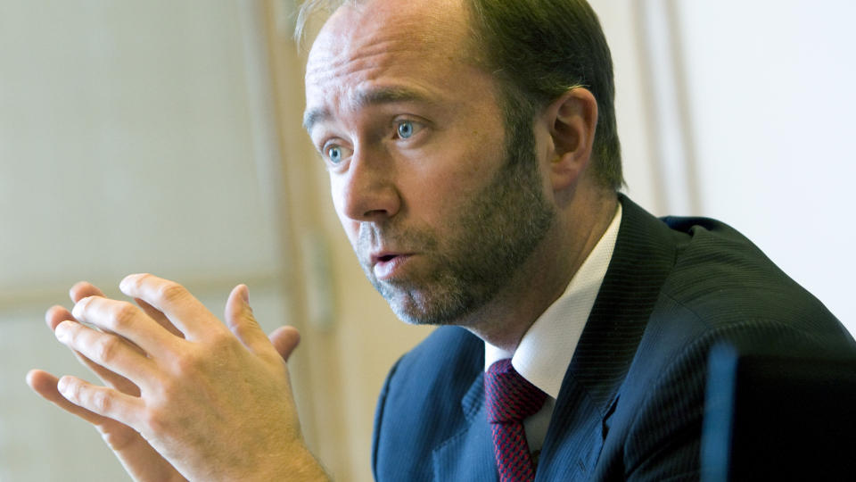 SLUTTSTREK: N�ringsminister Trond Giske har skv�ret opp med R�kke om Aker-striden. Foto: Morten Holm / Scanpix