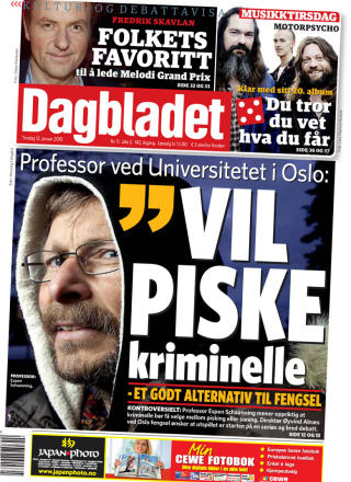 GODT ALTERNATIV: I dagens papirutgave f�r Schaanning overraskende st�tte for sitt kontroversielle forslag.