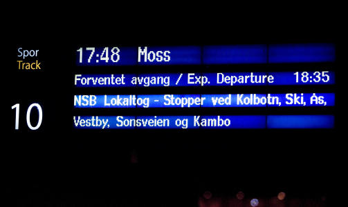 FORSINKET: Nok en dag var det forsinkelser i togtrafikken p� �stlandet i dag. Foto: Espen R�st / Dagbladet